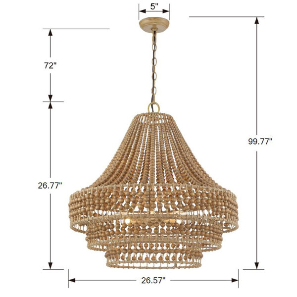 Ana 6 Light Dimmable Tiered Chandelier Birch Lane